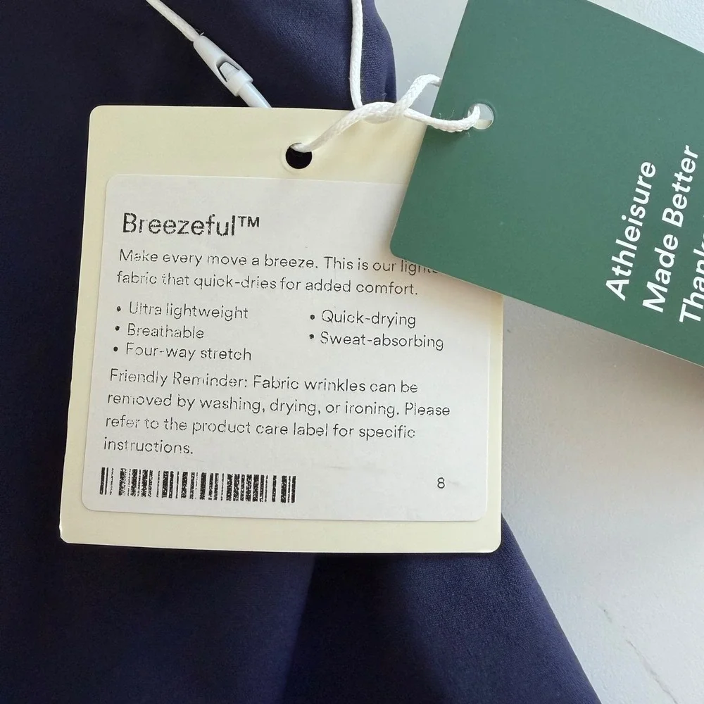 Halara Breezeful Backless Side Zipper Wide Leg Quick Dry Jumpsuit Large NWT Navy - Picture 4 of 7